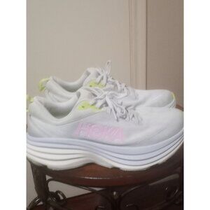 Hoka One One Bondi 8 | Womens Sz 9.5D Wide | Sea Ice Pink Twilight W 1127954-SCP